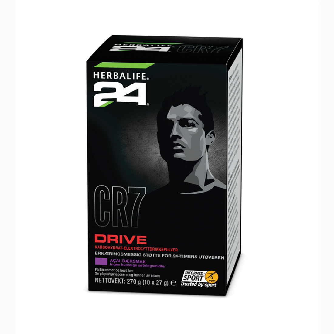 CR7 Drive porsjonsposer Acai Berry 270g