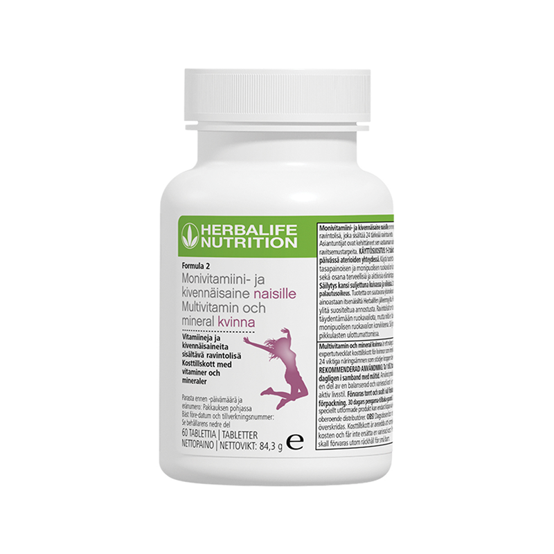 Formula 2 Multivitamin & mineraler – kvinne 60 Tabletter